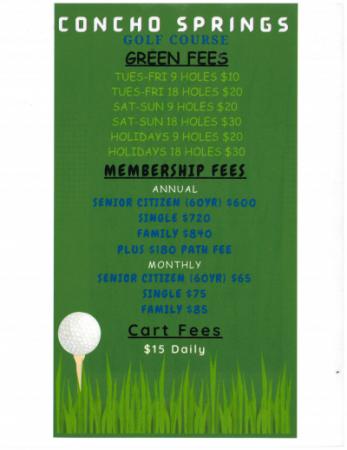 Golf Fees